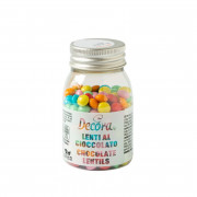 Lenticchie al cioccolato mini colorate, 80 g