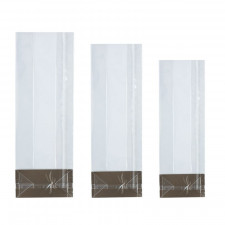 Transparent bag with fixed bottom, small, 100 pieces