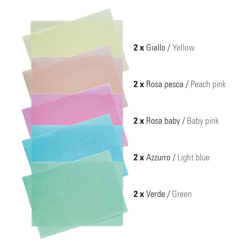 Papier à manger coloré, 10 pièces Papier à manger coloré, 10 pièces