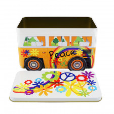 Cookie tin Hippi Bus, 197 x 108 x 110 mm