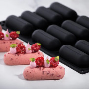 Silicone mold Eclair 8 x 3 cm, 12 pieces