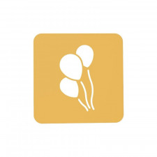 Pochoir en silicone pour ballons, 2 pièces