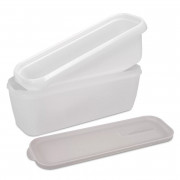 Bac à glace double paroi avec couvercle, 1300 ml