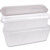 Bac à glace double paroi avec couvercle, 1300 ml