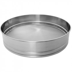 Sieb mit Rahmen aus Edelstahl, Ø 40 cm / 0.60 mm