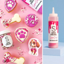 Super Sprinkles Glassa per torte a goccia rosa, 300 g