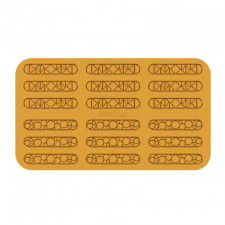 Stampo in silicone Hüppen eclair cerchi e triangoli