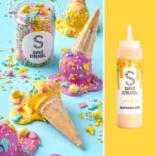 Super Sprinkles Glassa per torte a goccia gialla, 300 g