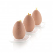Silicone mold egg small, 12 pieces