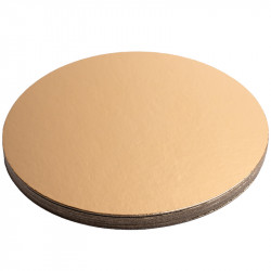 Tortenboden Gold Ø 30 cm 5 Stück