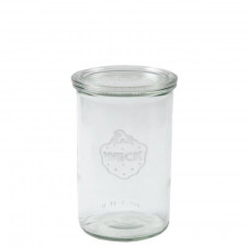 WECK Bocaux à pied 160 ml avec bord rond 60 mm, 12 pièces avec couvercle en verre