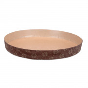 Paper baking dish brown Ø 21 cm, 10 pieces