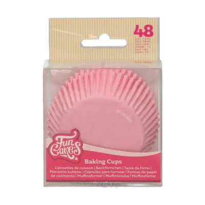FunCakes Backförmchen Hellrosa, 48 Stück