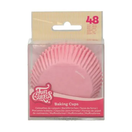 FunCakes baking cups light pink, 48 pieces