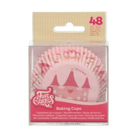 Scatole per cupcake FunCakes Princess, 48 pezzi