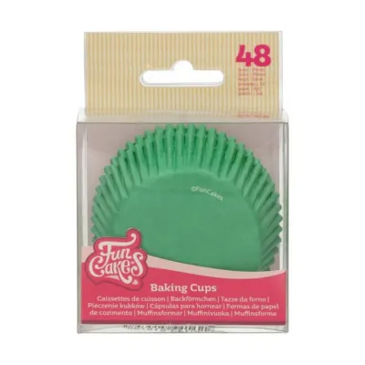FunCakes Cupcakes-Backförmchen Grasgrün, 48 Stück