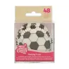 FunCakes Cupcakes-Backförmchen Fussball, 48 Stück
