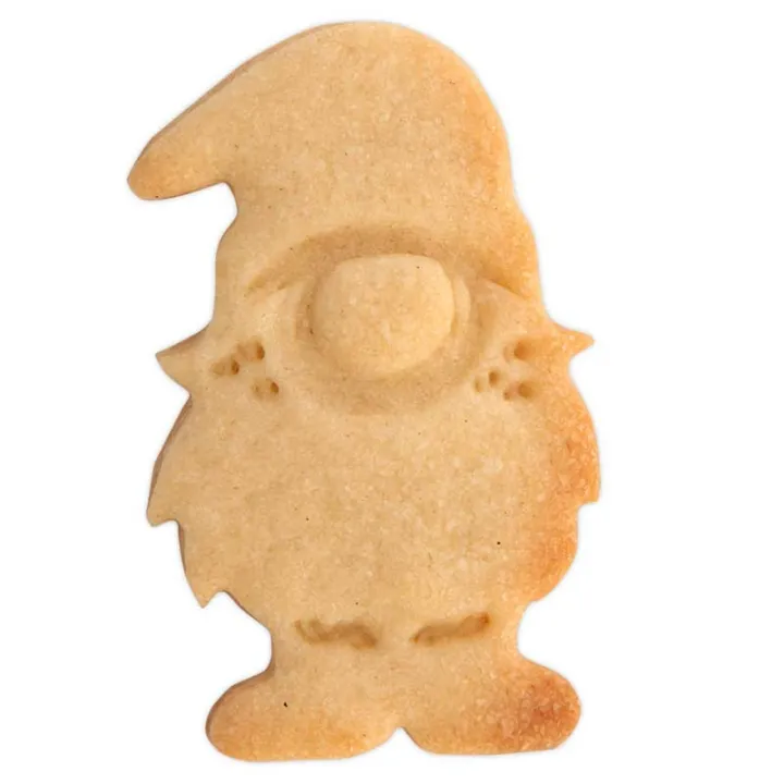 Embossing cookie cutter gnome