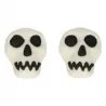 Décoration en sucre Têtes de mort, 8 pièces