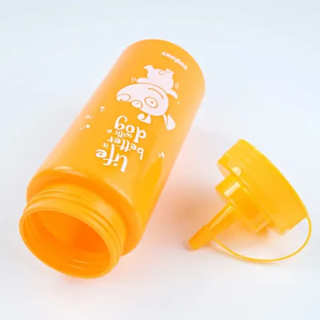 Dough bottle for dog treats orange
