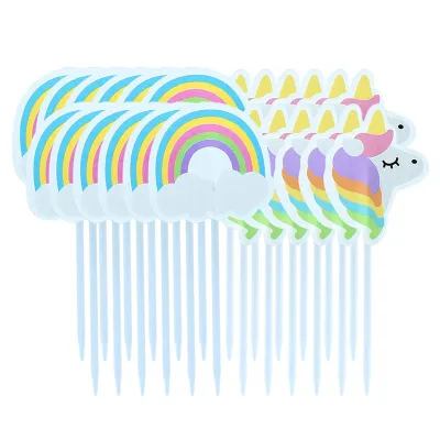 Cupcakes Topper Einhorn, 24 Stück