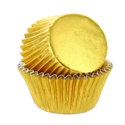 Cupcake molds metallic gold, 250 pieces