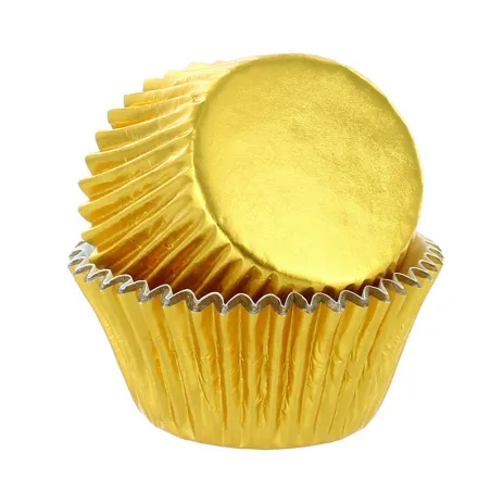 Stampi per cupcake oro metallizzato, 250 pezzi