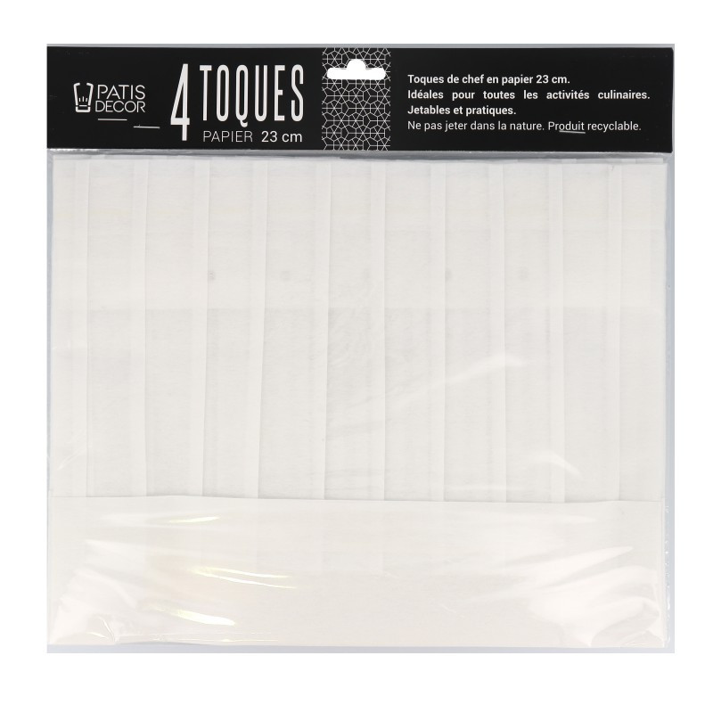 Toque de cuisinier 23 cm