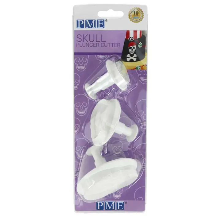 Ausstecher Set Totenkopf, 3-teilig