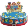 Cake topper Paw Patrol Buon compleanno