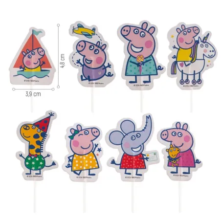 Cake Toppers Peppa Pig, 16 pièces