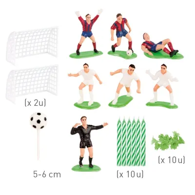 Set di calcio per la decorazione di torte