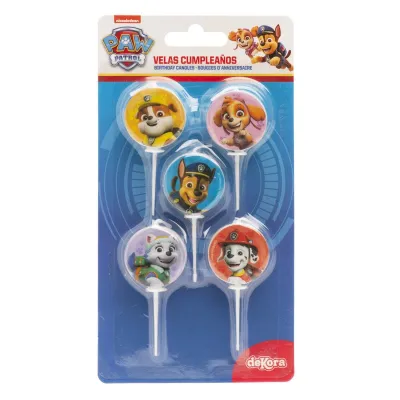 Paw Patrol Kerzen, 5 Stück