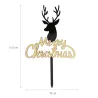 Caketopper Merry Christmas Black / Gold