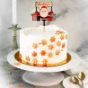 Cake topper Santa Claus, 10 x 16.5 cm