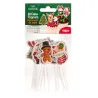 Cake topper natalizio dolce, 16 pezzi