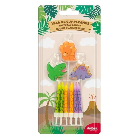 Bougies dinosaures, 15 pièces