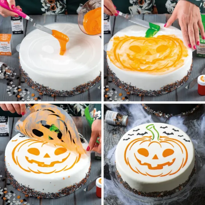 Ausstecher & Schablonen Set Halloween, 4-teilig