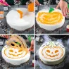 Ausstecher & Schablonen Set Halloween, 4-teilig