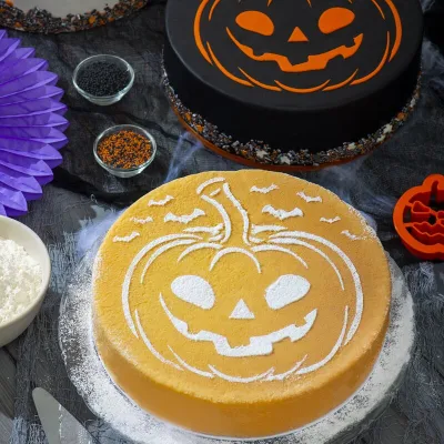 Halloween cookie cutter & stencil set, 4 pieces