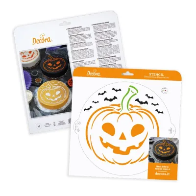 Halloween cookie cutter & stencil set, 4 pieces