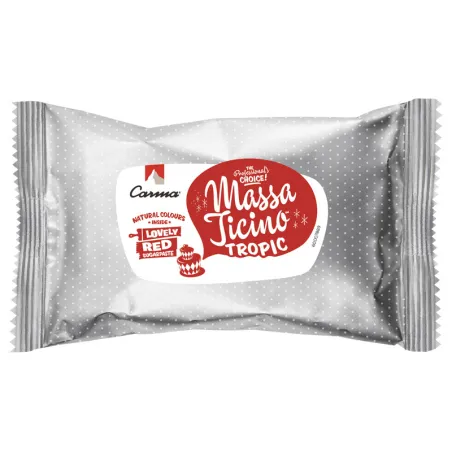 Pasta di zucchero Massa Ticino Sugarpaste Lovely Red, 250 g
