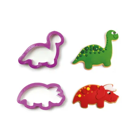 Cookie cutter set 2 dinosaurs 2 pieces