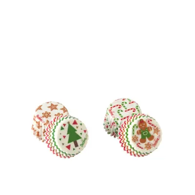 200 Papier Pralinenkapseln Weihnachten