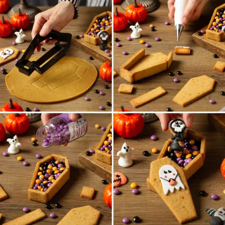 3D coffin cookie cutter