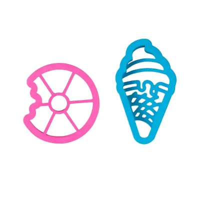 2er Prägeset Donut und Glace