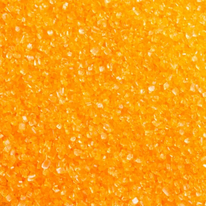 Orange glitter sugar, 100 g