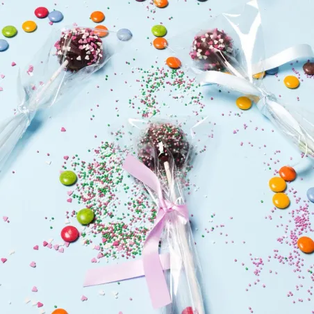 Sacchetti trasparenti per cake pops, 50 pezzi
