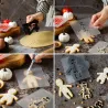 Ausstecher Set Zombie & Skelett mit Schablone