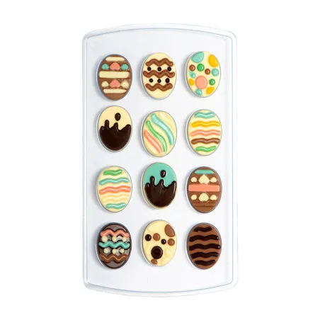 Moule à chocolat Set d'œufs de Pâques